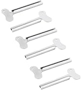 6 Pcs Toothpaste Squeezer, Metal Tube Squeezers, Stainless Steel Toothpaste Keys Roller Tube, Man...