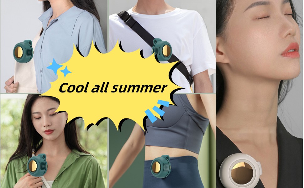 Portable Silent Mini Bladeless Fan Clip On