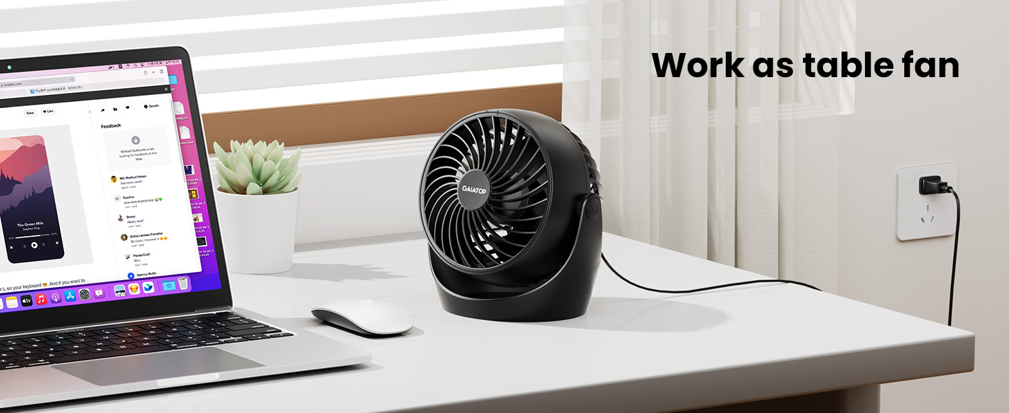 small fans portable plug in electric