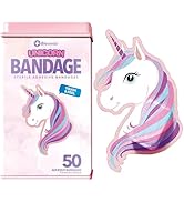 BioSwiss Bandages, Unicorn Shaped Self Adhesive Bandage, Latex Free Sterile Wound Care, Fun First...