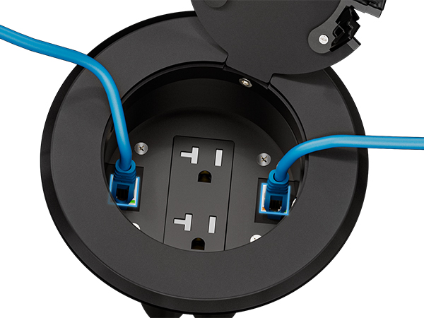 in floor electrical outlet