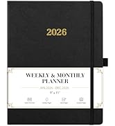 2026 Planner - Weekly and Monthly Planner 2026, Jan.2026 - Dec.2026, 9" x 11", 2026 Calendar Plan...