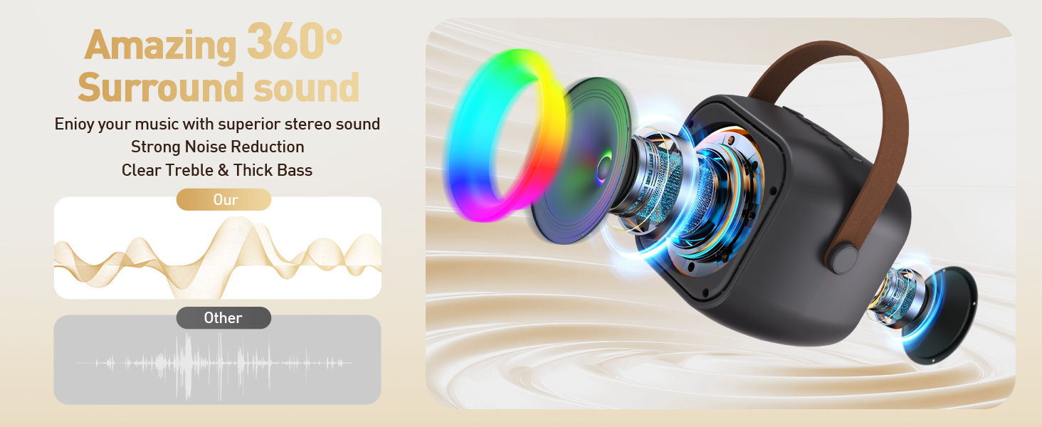 Clear and powerful sound quality