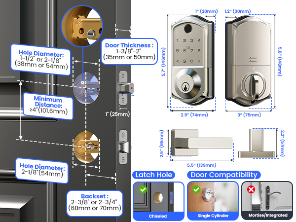 keyless entry door lock