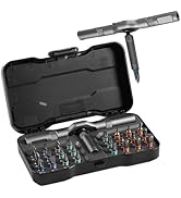 24 in 1 Magnetic Ratchet Screwdriver Set,Allen Wrench Ratchet Set,T-Handle Ratchet Screwdriver,Po...