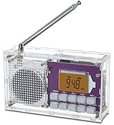 ICSTATION DIY Radio Kit - FM Assemble Kit with Time Display, Rechargeable, 87-108MHZ, No Solderin...