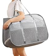 Collapsible Laundry Baskets with Easy Carry Handles, 95L Clothes Hamper for Storage, Foldable Lau...