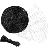 Unves Bird Netting, 13 x 33 Feet Reusable Heavy Duty Fruit Tree Net with 50 Pcs Cable Ties, Garde...
