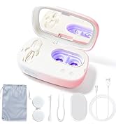 Portable Ultrasonic Contact Lens Cleaner with Blue Light,LXIANGN Rechargeable Contact Lens Cleane...