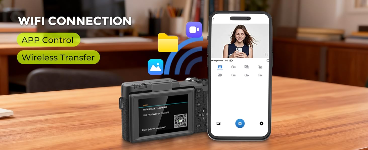 digital camera with wifi and bluetooth