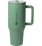 HydroJug Traveler - Modern 40 oz Tumbler with Handle &amp; Simple Flip Straw - Car Cup Holder Friendl...