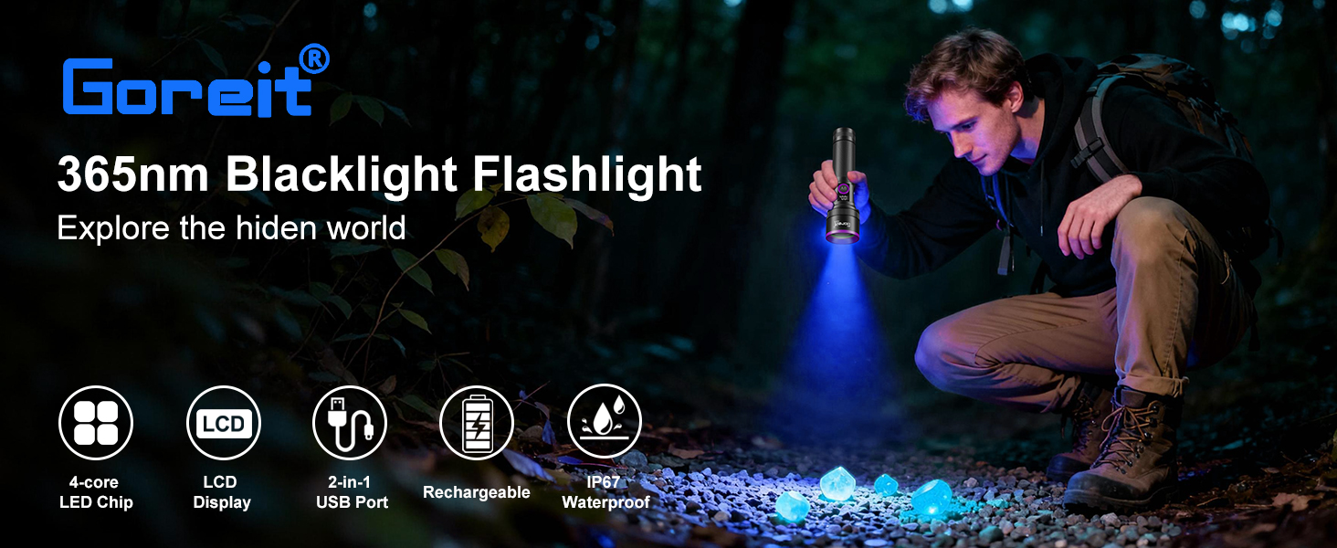 365nm uv flashlight