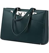 LOVEVOOK Laptop Bag for Women 15.6 Inch Tote Bags Waterproof Leather Briefcase Computer Women Bus...