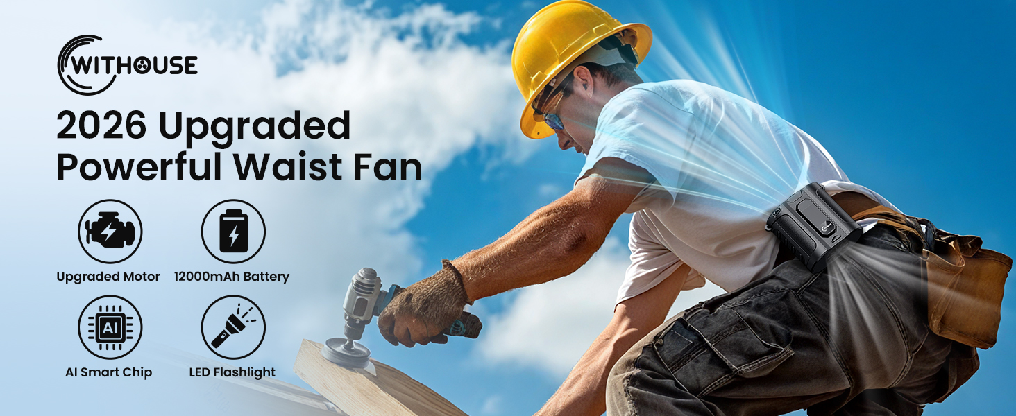 2026 Upgraded Powerful Waist Fan