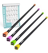 LIONSCOOL Workout Weighted Bar,Padded Exercise Weight Bar, Solid Steel Stretching weighted bar se...