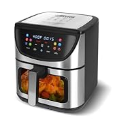 8.5QT Large Air Fryer with View Window - 10-in-1 Digital Air Fryer Toaster Oven for Baking