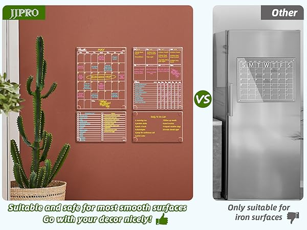 It can stick to any smooth surfaces such as wooden door, painted wall or anywhere which suits to see