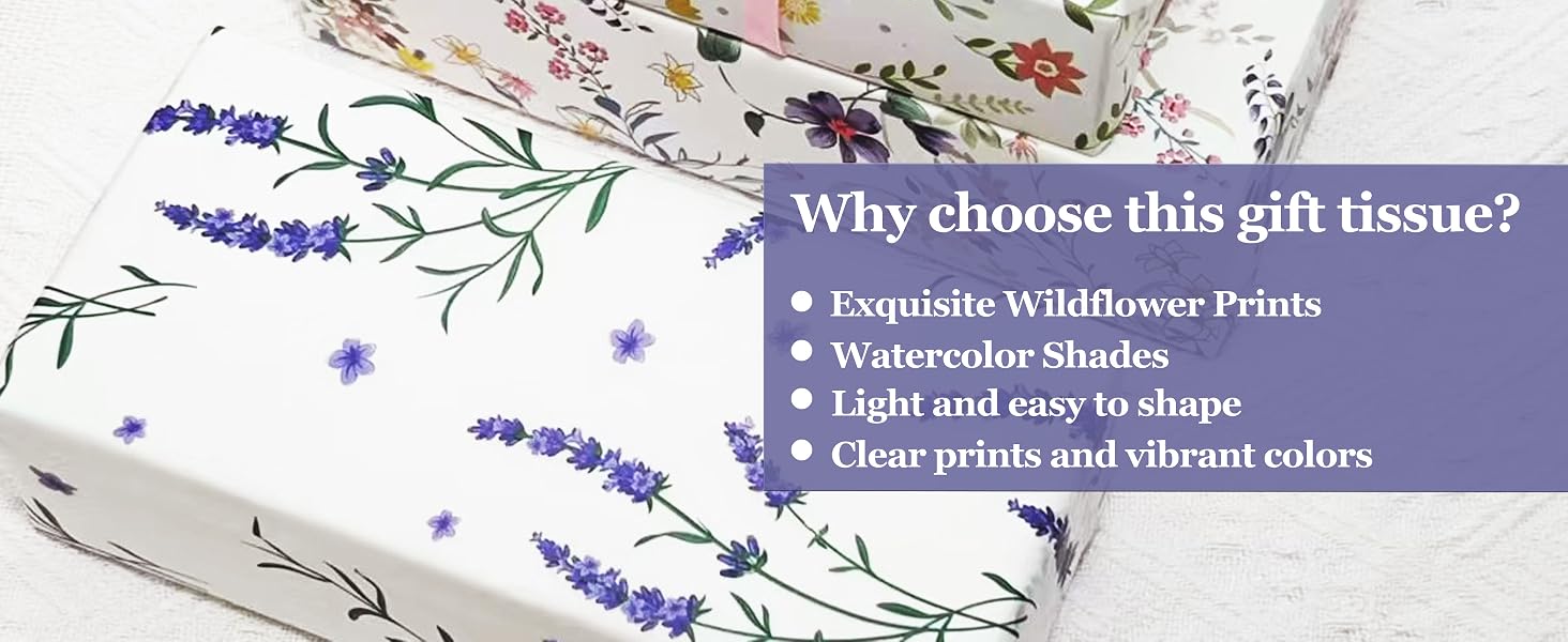 lavender tissue paper
