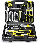 DOWELL 61-Piece Tool Set Kit Mechanic Tool Set Socket Wrench Set Auto Repair Household Repair Han...