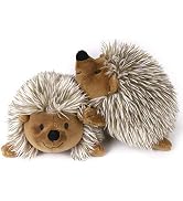 Pawaboo Plush Dog Toy, [2PACK] Non-Toxic Super Soft Faux-Fur Hedgehog Dog Toy Stuffed Biting Trai...