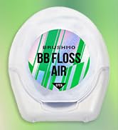Brushmo Black Floss Air (BB Floss Air) - Ultra Soft &amp; Thin Expanding Gum-Friendly Soothing Mint D...