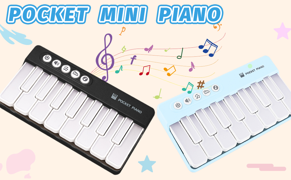 light up mini piano toy