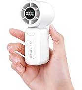 CIVPOWER Portable Mini Fan Handheld: Personal Travel Fan USB Rechargeable - 100 Speed Turbo Cooli...