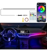 Jushope Interior Car LED Strip Lights, Acrylic LED Lights for Car with Dreamcolor Chasing, USB RG...