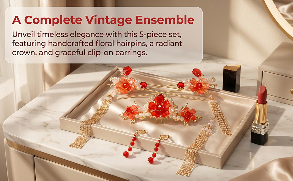 Chinese Retro Design Five-Piece Set