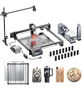 Longer RAY5 10W Laser Engraver with Air Assist Kit, 4-in-1 Rotary Roller, 16 Pcs Raiser, Camera K...