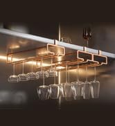 wine glass rack hanger organizer under cabinet metal wine glass holder stemwares racks hangers 