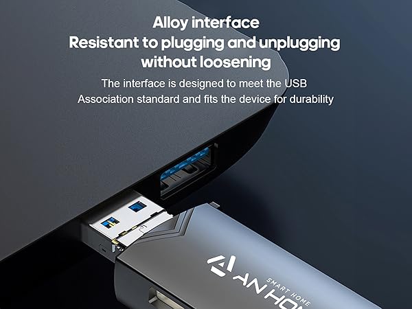 AnHome SD Card Reader, 6 in 1 OTG Connector USB 3.0/USB C/Micro USB Supports SD/Micro SD