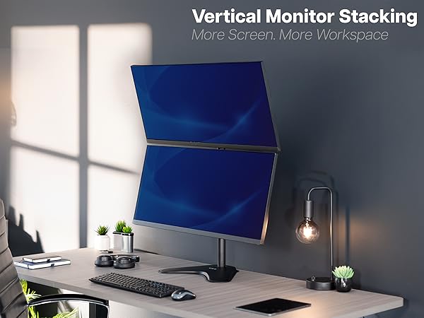 Dual Ultrawide Vertical Monitor Stand