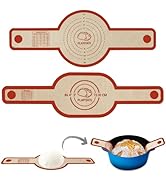 PLAPITATE Silicone Bread Sling Dutch Oven Liner, Non-Stick &amp; Easy Clean Reusable Oval and Round S...