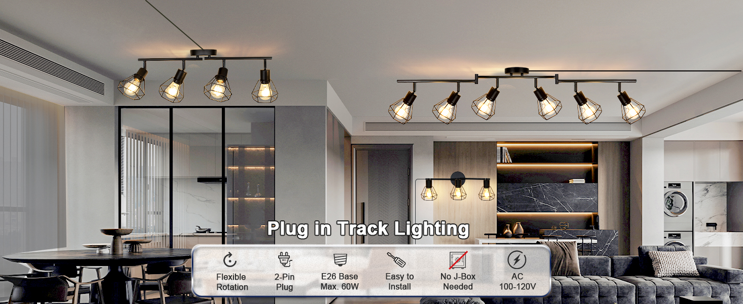 track lighting, 3-light 4-light 6-light track lights