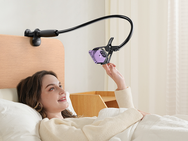 Lamicall Gooseneck Phone iphone Holder Bed mount headbroad
