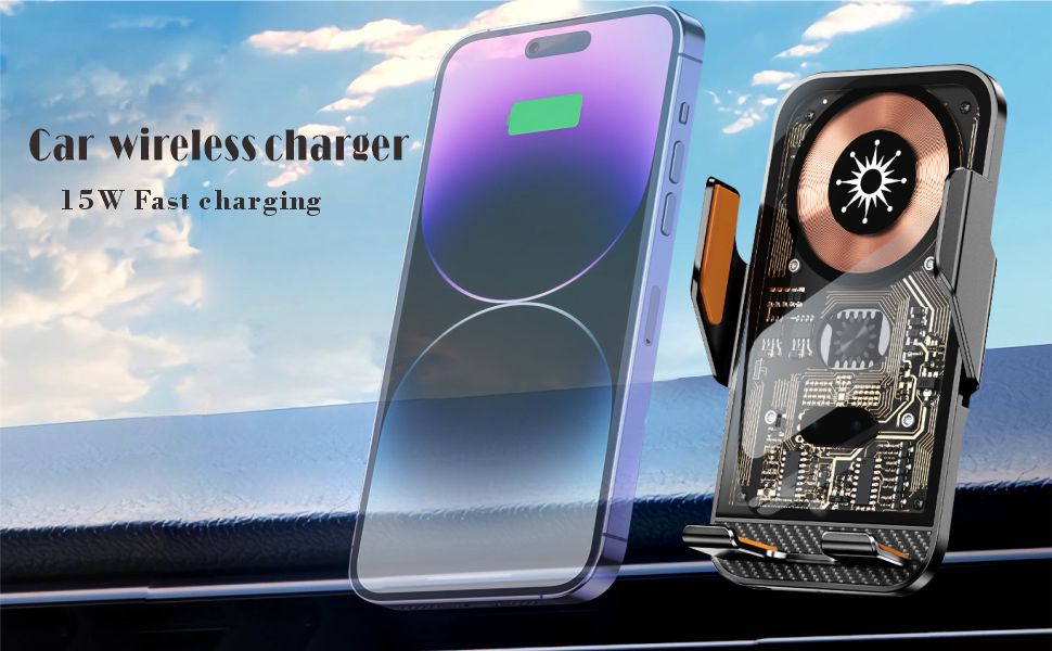 car phone holder wireless charger