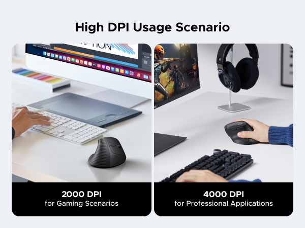 UGREEN Vertical Wireless Computer Mouse