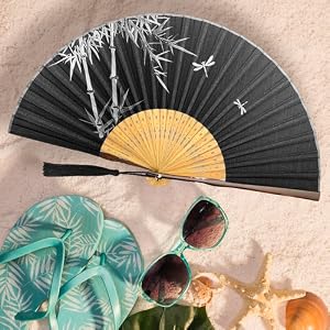 hand fan folding fan paper fan for women chinese japanese hot flash fan