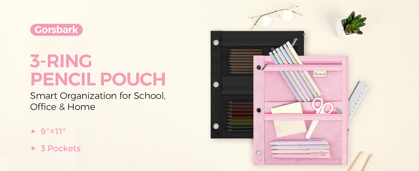 3 Ring Binder Pencil Pouch