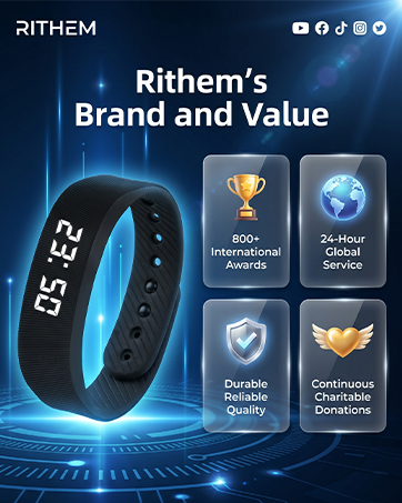 Vibrating Alarm Clock Silent Wristband for Heavy Sleepers Battery Wrist Watch Bands for Deaf Loud