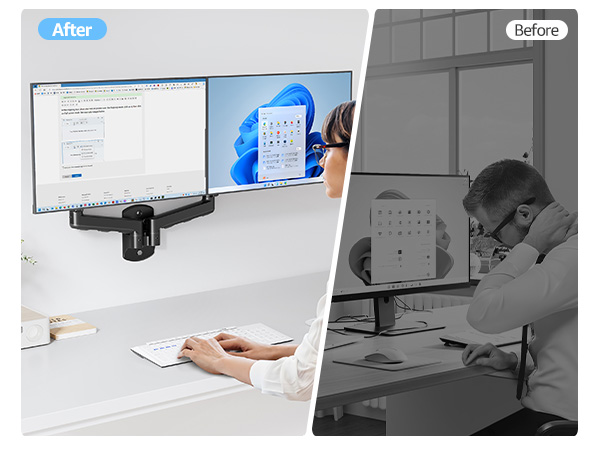 dual monitor wall mount