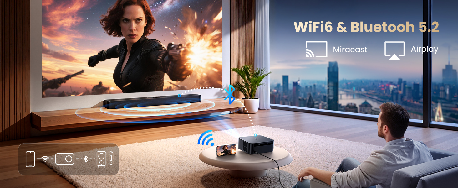 wifi tv projector