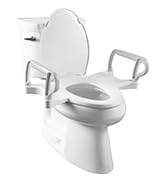 Bemis Assist Premium Toilet Seat with Built-in Support Arms
