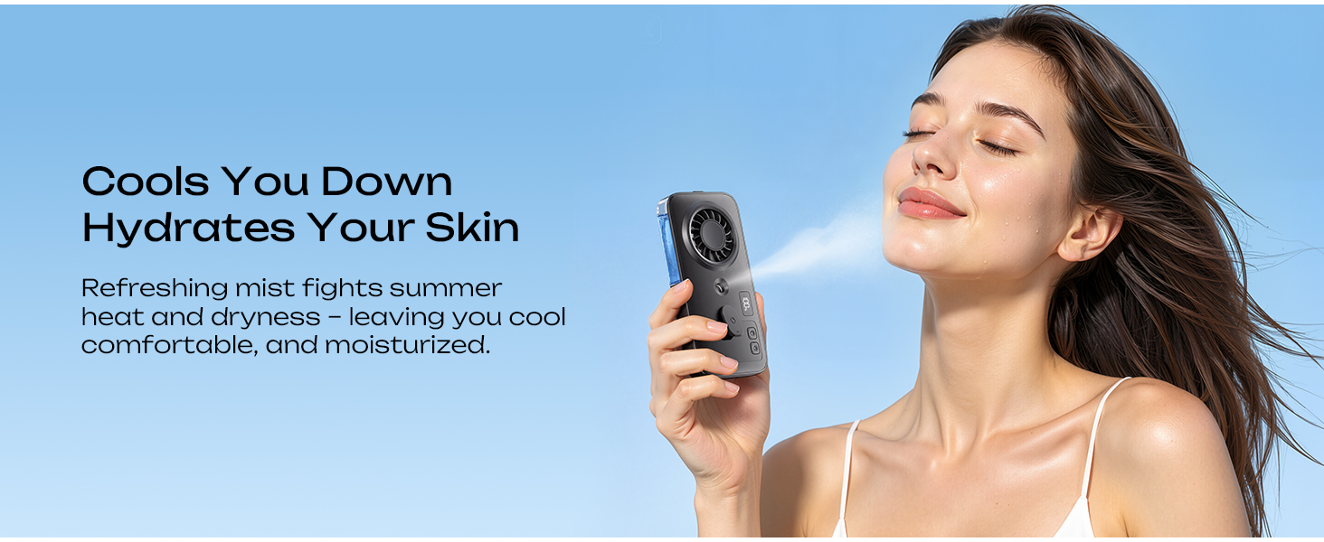 handheld misting fan