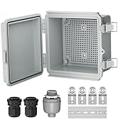 Joinfworld Outdoor Electrical Box Waterproof IP67 6X6 Plastic Project Box Enclosure Weatherproof ...