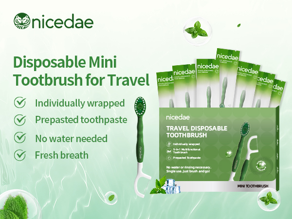 Nicedae disposable toothbrush