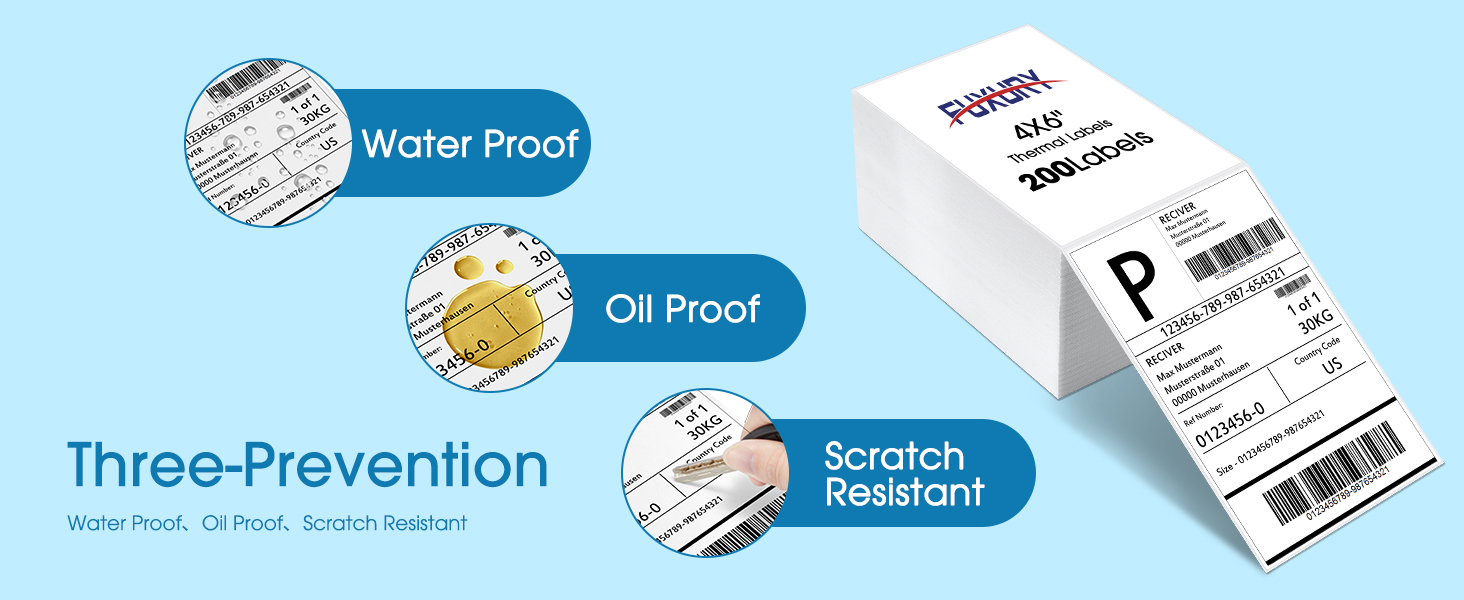 Thermal labels 4x6"