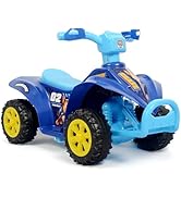 Paw Patrol Chase 6V Quad for Kids - Powerful and Safe Ride-On Toy with Rechargeable Battery, Forw...