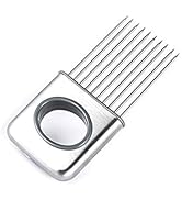 Hvanam Stainless Steel Onion Cut Holder Slicer With 10 Even Prong Easy Hold Vegetable To Cut Toma...